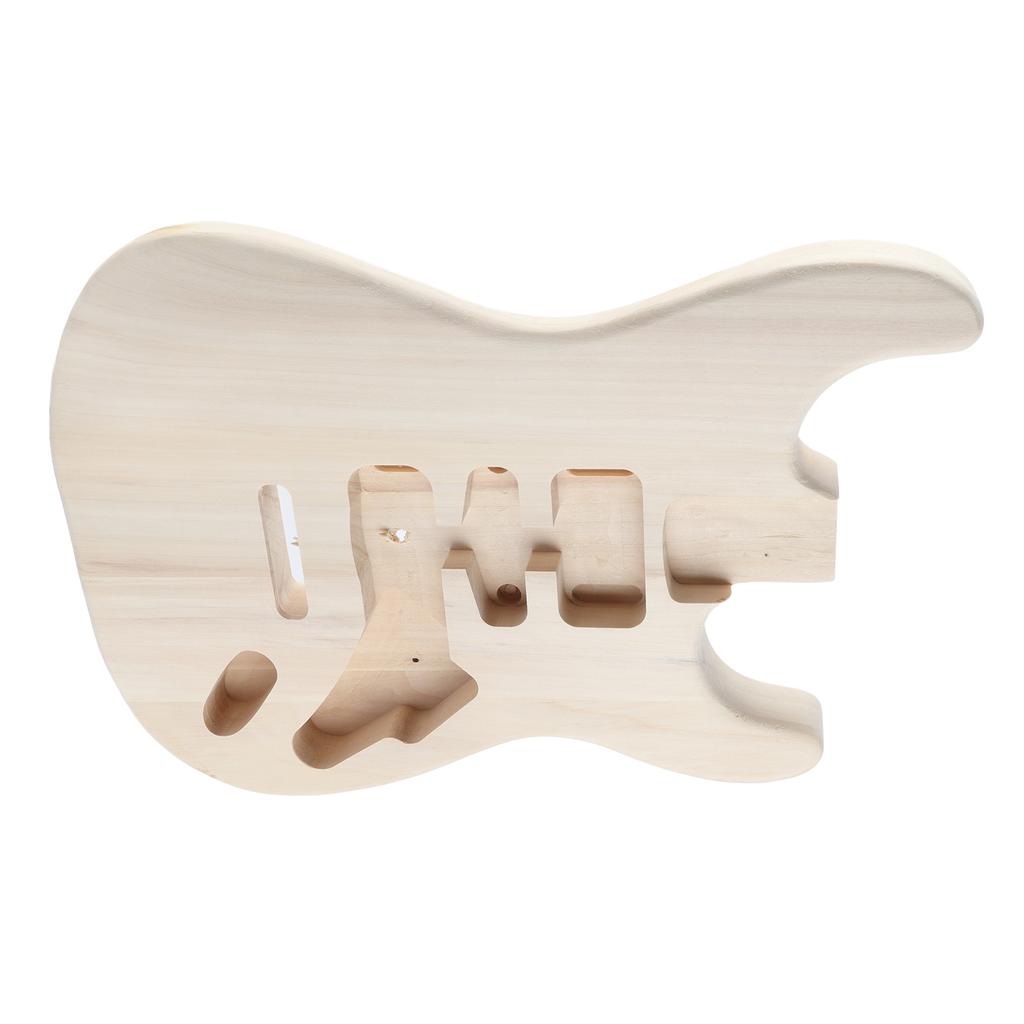 Unfinished Handcrafted Guitar Body Wood Electric Guitar Body Guitar Barrel Replacement Parts