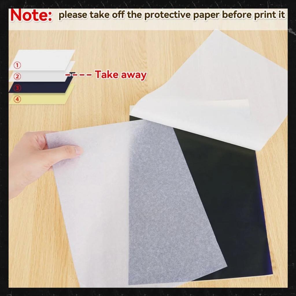 Бумага для переноса татуировок, 10 листов, размер А4, термобумага для переноса трафаретов для машины для переноса татуировок, копировальная бумага, сделай сам, рисунок татуировки