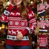 Women's Fashion Christmas Sweater Round Neck Long Sleeve Sweater