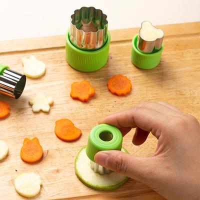 Форма для нарезки овощей и фруктов из нержавеющей стали, резак для приготовления фруктовых салатов, овощной и фруктовый эмбоссер