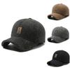 Warm Men's Winter Baseball Cap For Middle-aged Seniors In Thickened Wool Blend Design