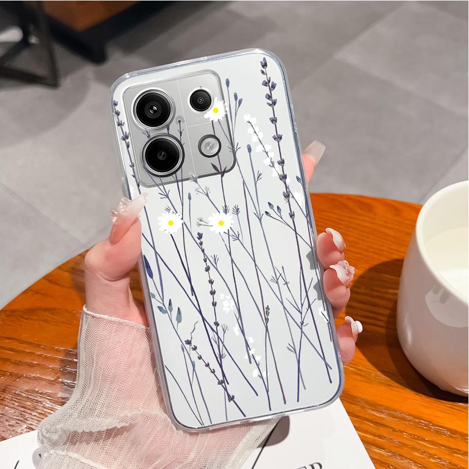 For POCO X6 Pro Cases Creative Protector Soft Slim Silicone Clear Anti Choc Back Cover For POCO X6pro X 6 Pro Funda Coque Bumper