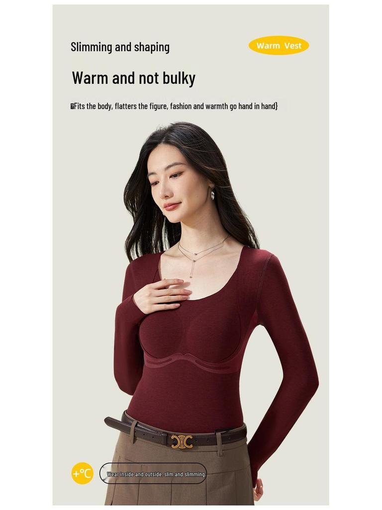 Лиоцелл Шелк Теплогенерирующий Универсальный Базовый Слой с Длинным Рукавом 8891