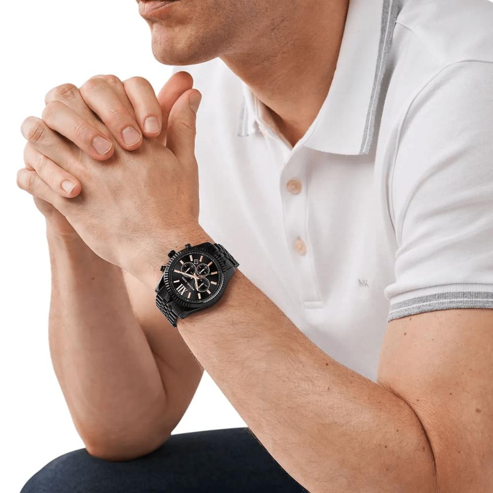 Michael Kors MK8603 Lexington Chronograph черные циферблаты мужские часы
