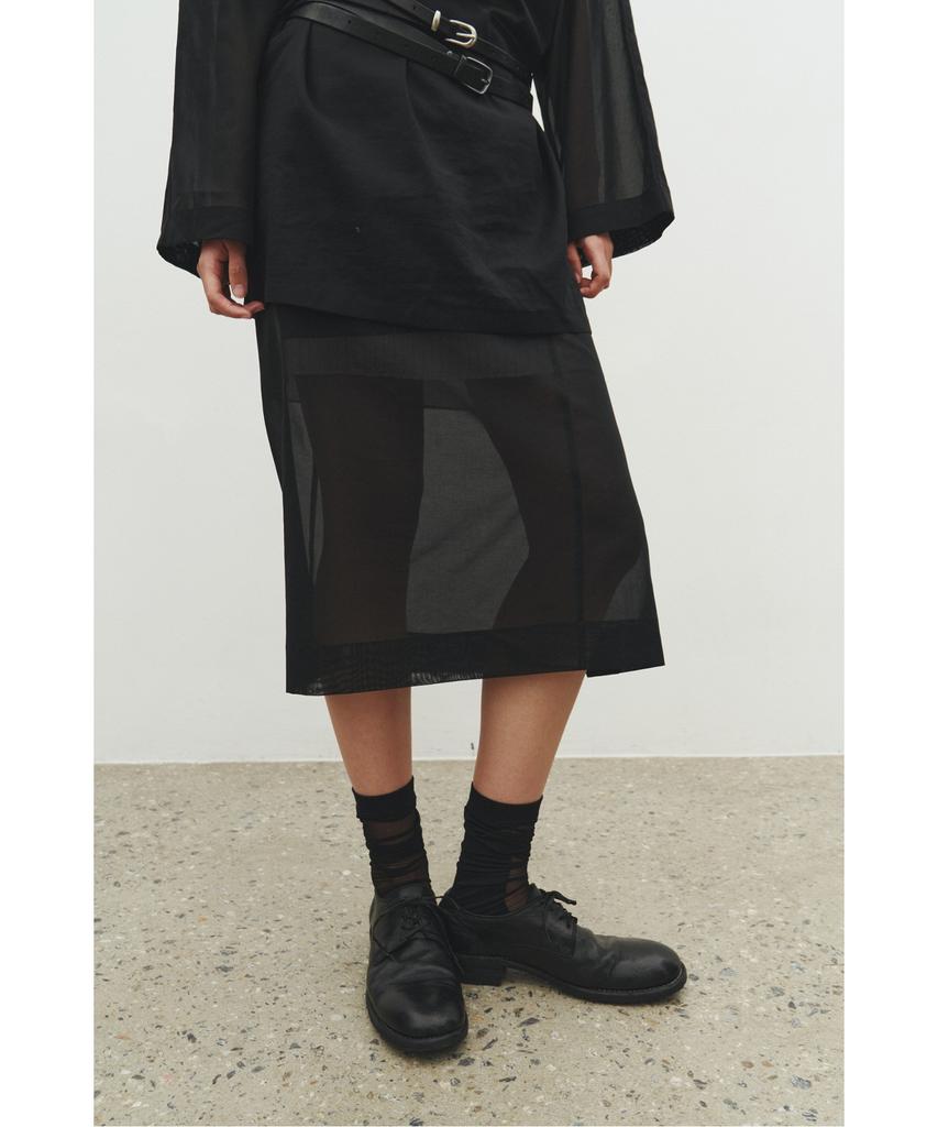 Recorde Layered Lining Sheer Skirt_Rqkas25542Bkx