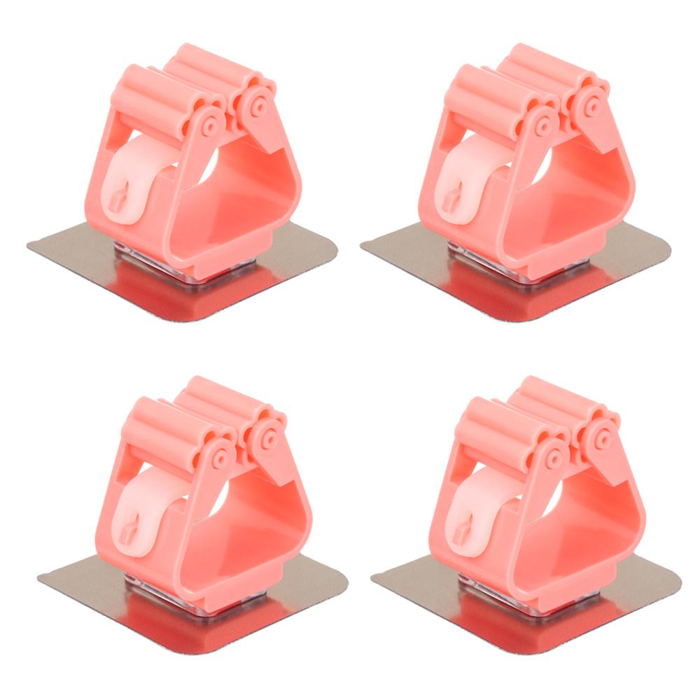 Органайзер для ванной комнаты, самоклеящаяся вешалка для метлы, пружинный зажим, настенные крючки, держатель для швабры