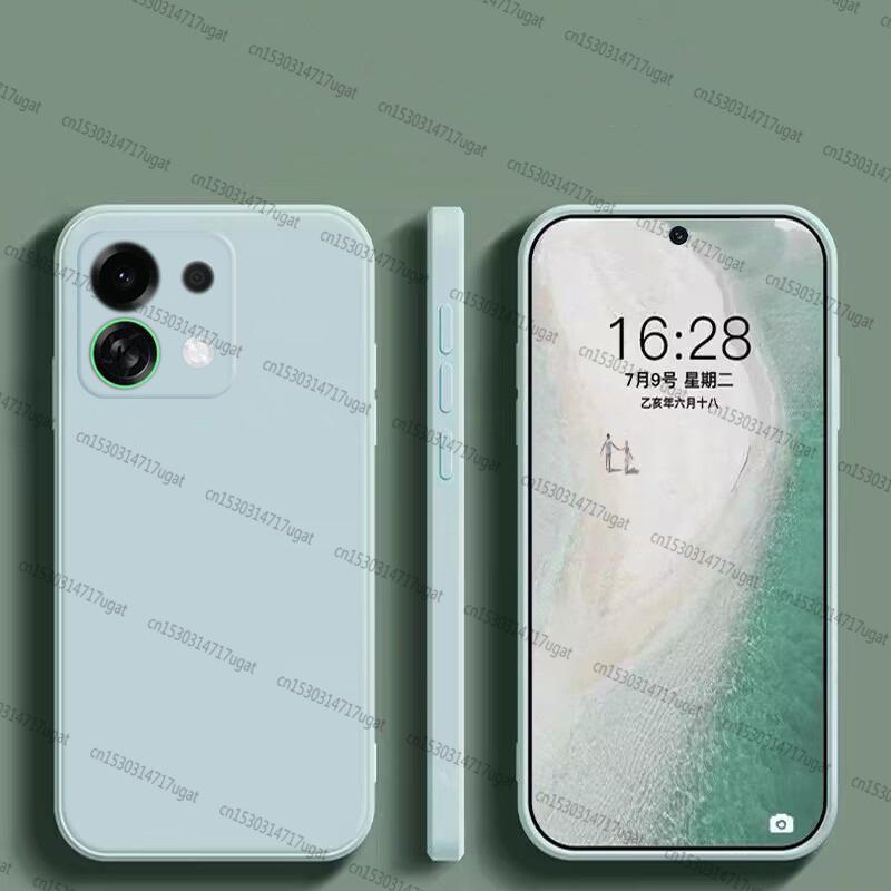 Для чехла Oppo K13 Turbo Для Oppo K13 Turbo Pro Противоударный Мягкий Жидкий Силиконовый Чехол Конфетного Цвета Для Чехла Oppo K13 Turbo