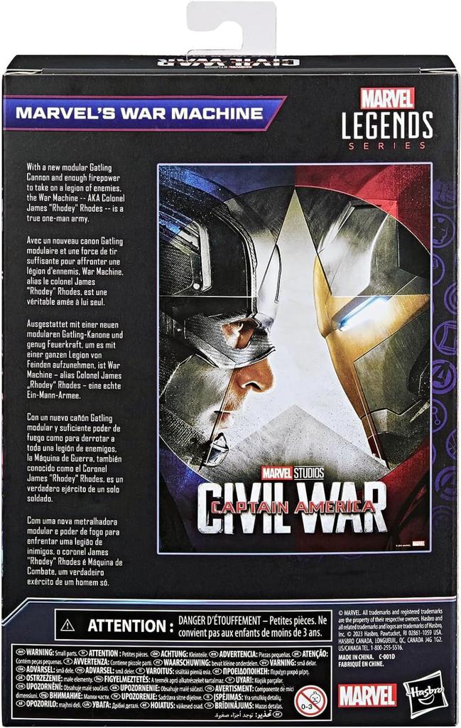 Hasbro Marvel Studios Infinity Saga Marvel Legends Фигурка Civil War Machine 2023 Фильм MCU Avengers Legends ML WAR MACHINE 6-дюймовый "Капитан