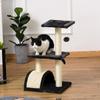 72cm Cat Tree with Scratching Post, Pad for Indoor Cats - Smoky Grey