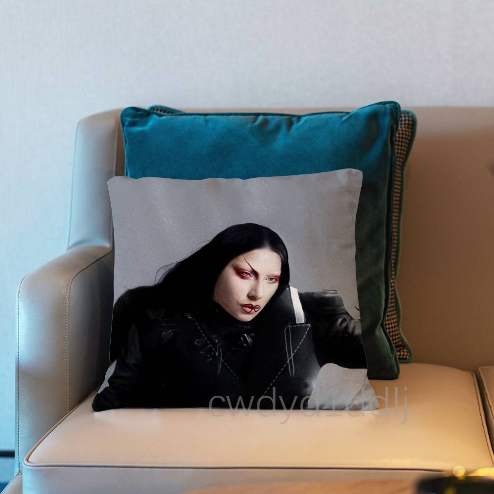 LLady Gaga MMayhem Pillow Case Cover Square Sofa With For Pattern Comfortable Cushion suitable Of Room