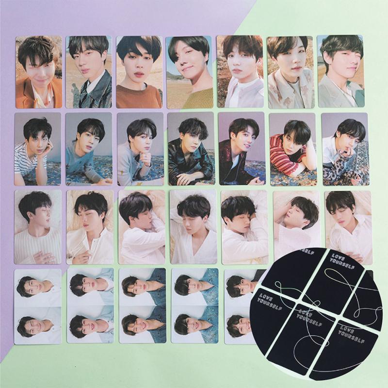 Bangtan Boys Фотокарты Лазерная печать Альбом «Люби себя» Фотокарта Подарок