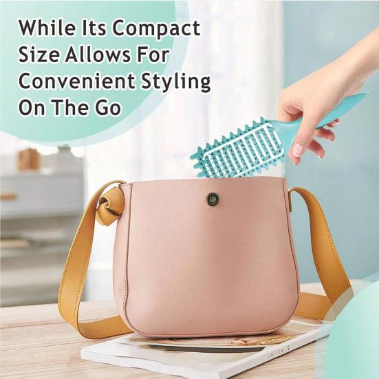 Curl Defining Hair Brush Vented Scalp Massage Air Cushion Comb Curly Hair Shaping Styling Detangling Brush Women Hairdressing Tool