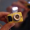 Plastic Camera Electric Luminous Key Chain Mini Camera Toy Led Keychains  Friends Birthday Gifts