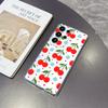 Чехол с узором «Вишня и Ромашка» для Samsung Galaxy S26 S25 S24 S23 S22 S21 S20 FE Plus Мягкий ТПУ Тонкий Ударопрочный Чехол