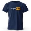 Gym Hub Printed Men's T-Shirt 100% Cotton Oversized Funny Graphic Tees for Men Summer Tops