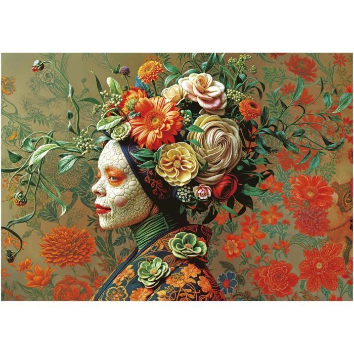 Puzzle - EDUCA - Reine Lézard - 1000 pièces - 48x68 cm - Pour adultes à partir de 12 ans