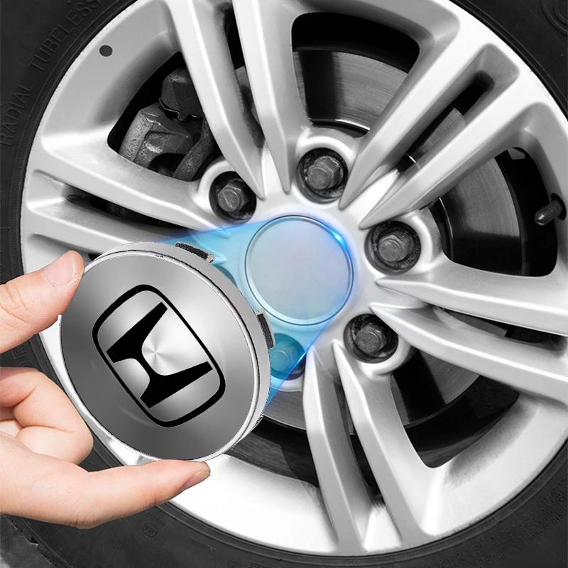 4pcs 60mm Car Wheel Center Hub Center Cap Rim Hub Dustproof Cover Emblemem For Honda Accord CRV HRV City Odyssey Accessories ahx256
