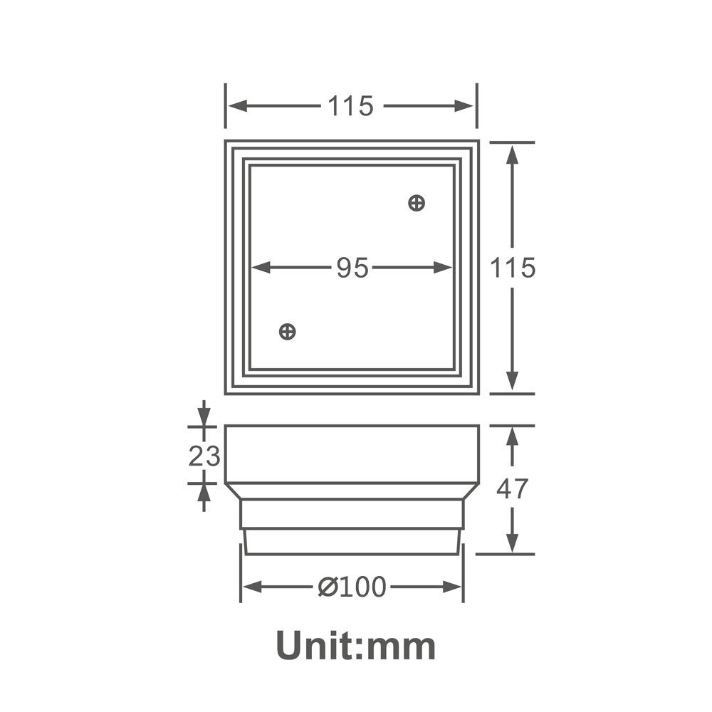 Modern Design Square Floor Waste Grates Shower Drain Factory Price Bathroom Tile Insert Floor Drain for Bathroom