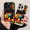 JT332 Манки Неко Счастливый Кот для iPhone 17 16 15 14 13 Pro Max Samsung S26 S25 Ultra A17 A16 A07 A56 A15 A14 Xiaomi 15T Redmi 15c Note 14 13 Мягкий Чехол
