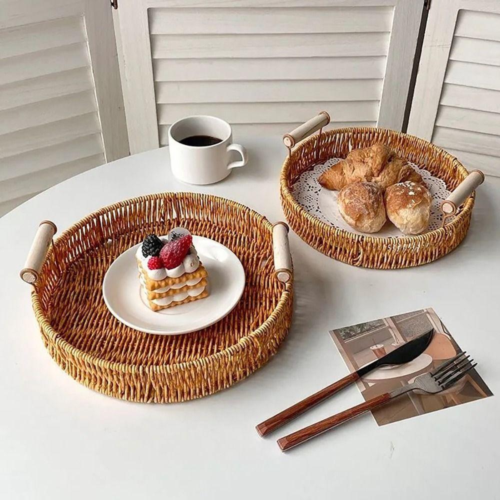 1 шт. Фруктовый овощной торт плетеная вручную ротанговая корзина пластиковая ротанговая корзина с нитями