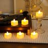 Flameless Led Candle For Home Christmas Party Wedding Decoration Heart-shaped Electronic Battery-Power Tealight Candles