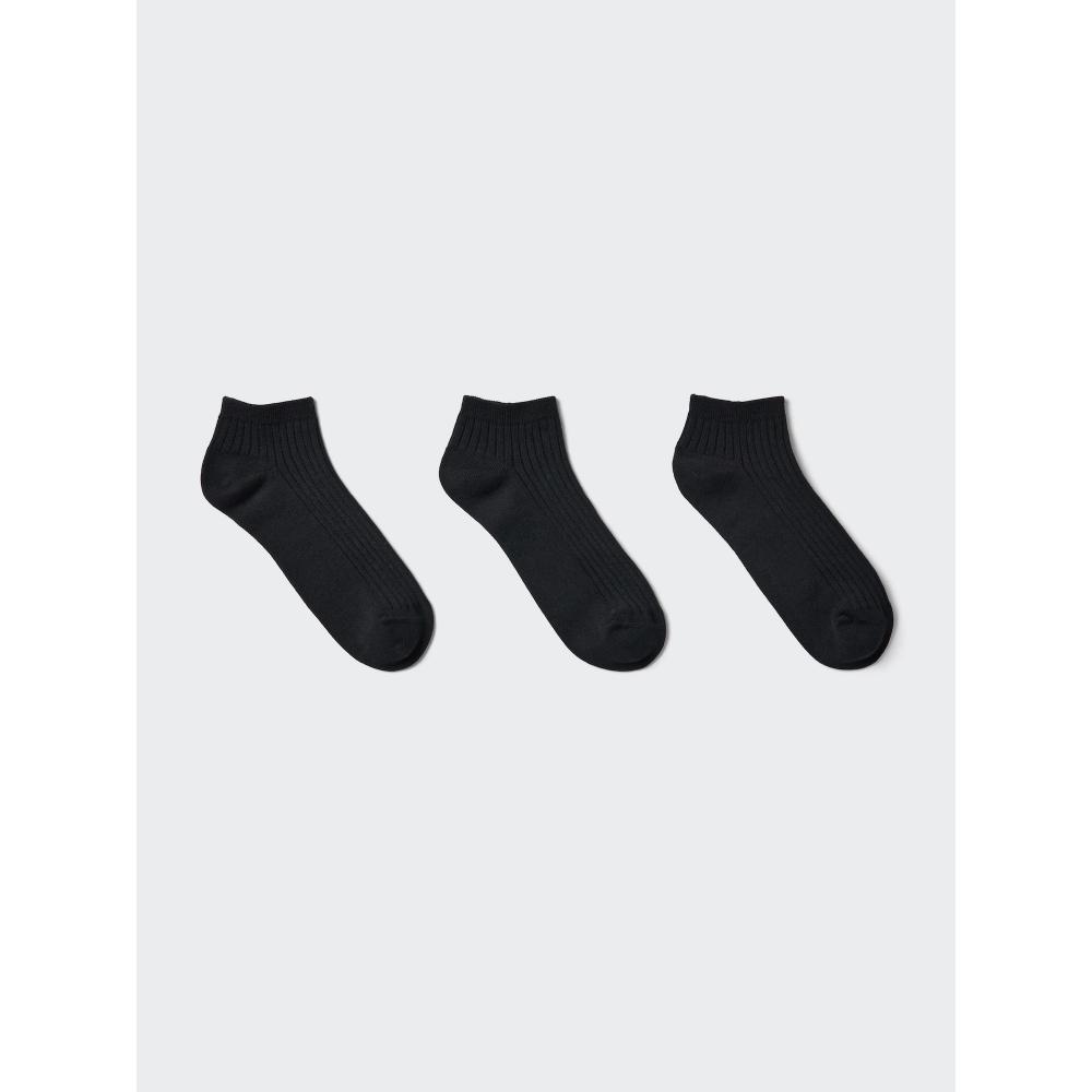 Uniqlo Япония Короткие носки 3 пары в рубчик