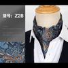 Elegant Men'S Scarf Trendy British Retro Suit Silk Scarf Shirt Neckline Scarf Spring Autumn Winter Business Scarf Scarf Scarf