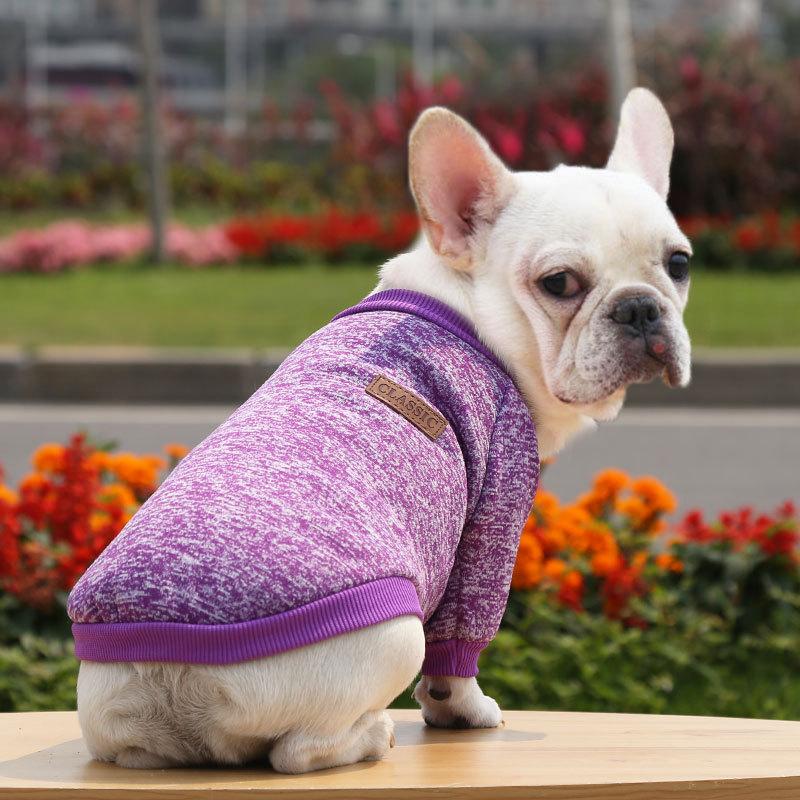 Pet Clothes for Small Medium Dogs, French Bulldog Pug Cat Sweater, Dog Outfits Winter Warm Clothes