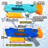 Powerful Water Gun, Set of 2, Next-Generation Water Gun, Super Powerful Distance 8m, Large Capacity 1000cc, 3 Nozzles (Green + Blue)