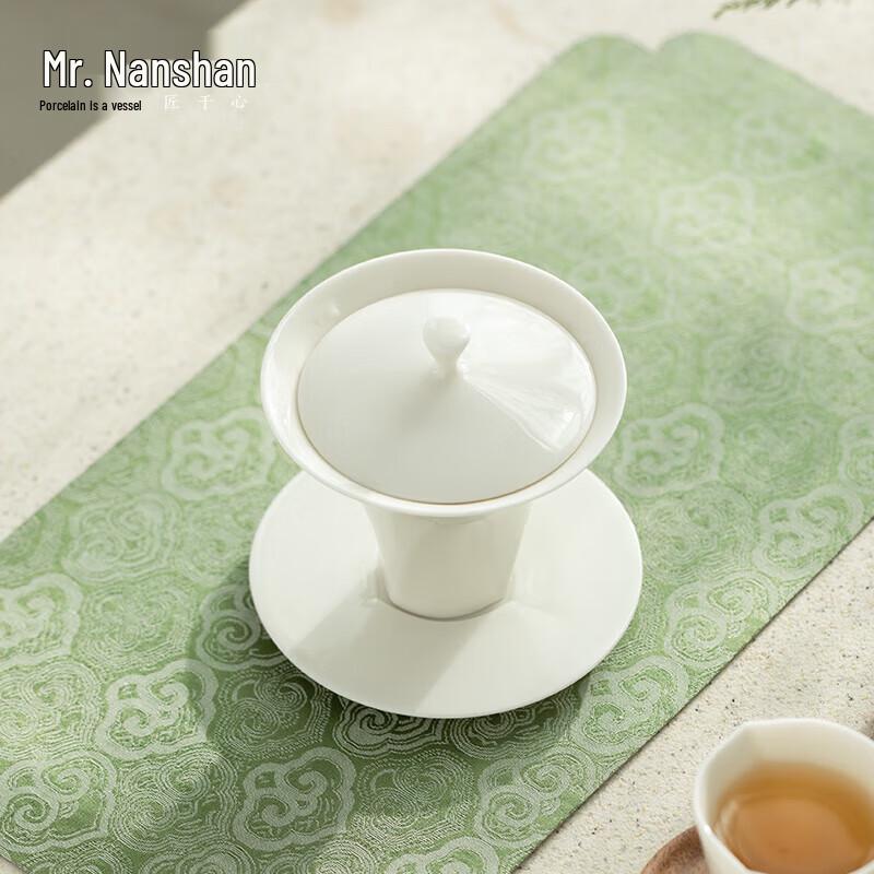 Mr. Nanshan Simple Ceramic Gaiwan Tea Set