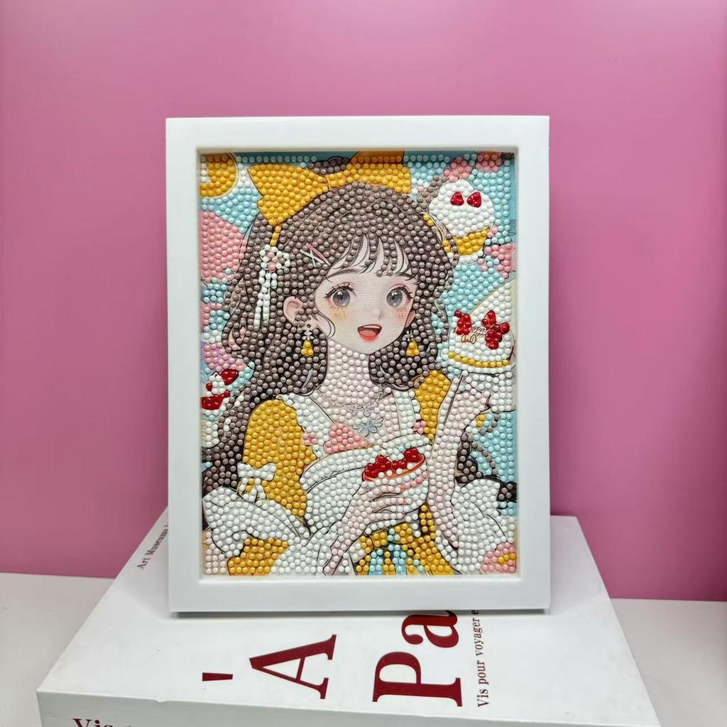 Детская Алмазная Живопись В Рамке Ручной Работы Сумка с Материалами Sanrio Алмазная Паста Живопись Концентрация Игрушка