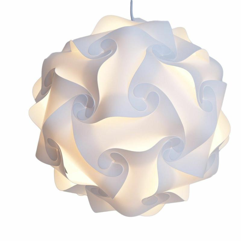 Сделай сам Шаровая лампа Пластиковый абажур Минималистичное украшение для лестницы Столовой Гостиной Кабинета