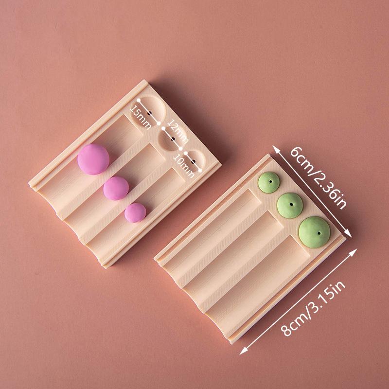 10/12/15mm Polymer Clay Bead Rolling Ball Mold Clay Ball Punching Auxiliary Tool For DIY Earrings Jewelry Pendant Decoration