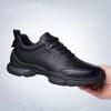 Leather Casual Shoes Men's 2025 Spring New Comfortable Breathable Walking Shoes Soft Sole Soft Surface Business Solid Color Men's Shoes