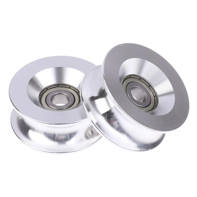 1 шт. U 10*60*25 мм U-образное высоконагруженное алюминиевое опорное колесо с подшипником 6200, подвижный шкив, резиновый ролик
