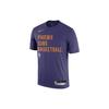 Phoenix Suns Sideline Legend Performance Practice Crew Neck Printed Letter Short Sleeve T-Shirt Unisex Tops Purple FJ0186-566