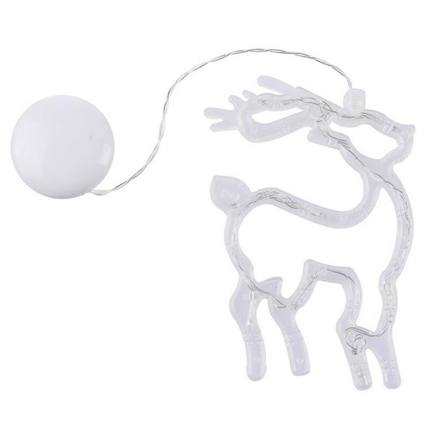 Светодиодный Рождественский Свет Орнамент Присоски Рождественский Подвесной Светильник Чашка Стены Окна Домашний Декор