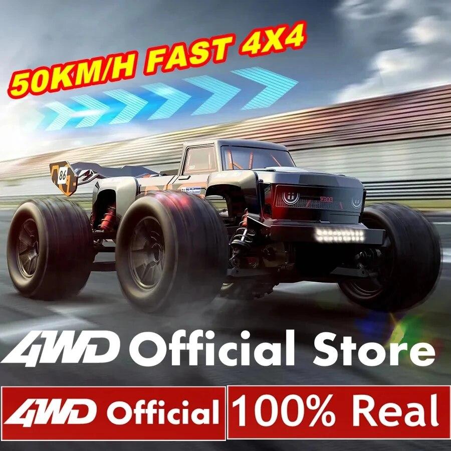 4WD RC Car 4x4 Off Road Drift Racing Cars 50 или 70 км/ч Супер бесщеточный высокоскоростной радио водонепроницаемый грузовик игрушка с дистанционным управлением для детей