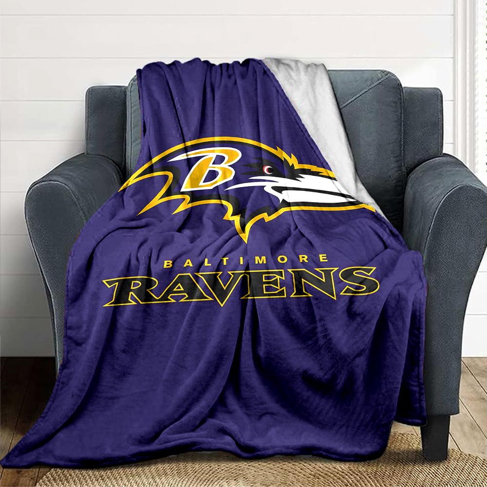 Baltimore Ravens Logo Blanket Soft Throw Blanket For Home Bedroom Bed Sofa Travel Office Solid Christmas Blanket