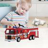 Simulation Fire-Truck Toy with Music & Light Realistic Ladder Water Tank 0.0638888888888889 Scale Miniature Vehicle Toy Ornament Plastic Truck Toy