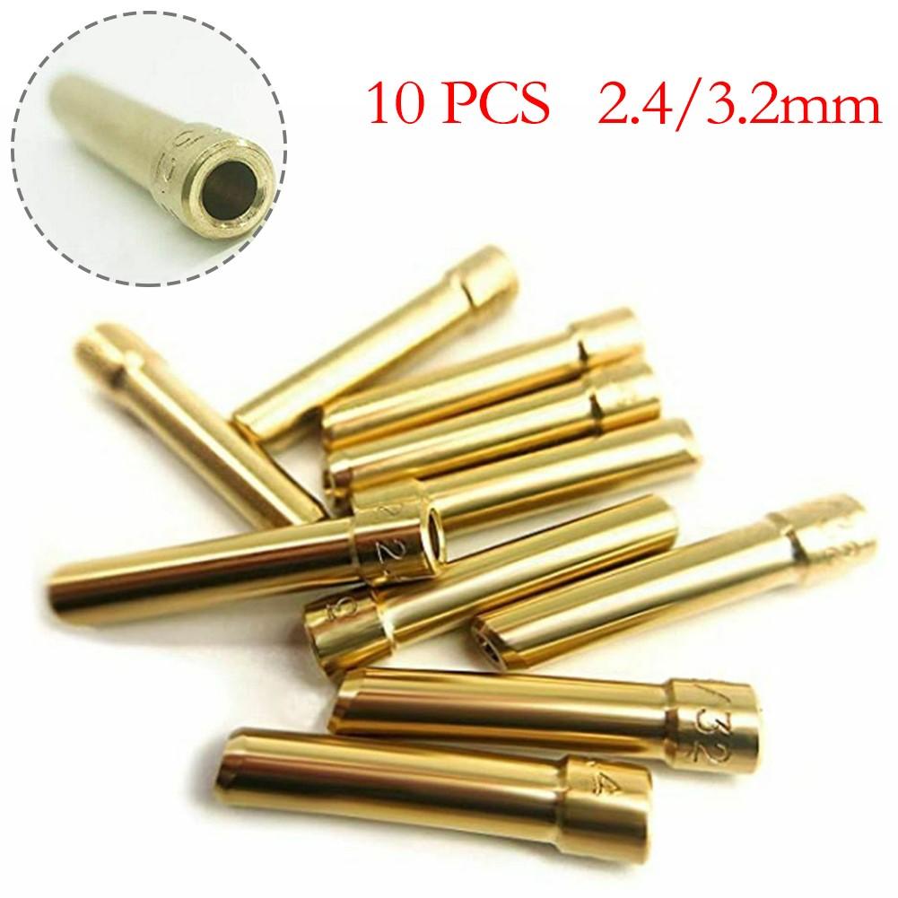 10pcs Welding Torch TIG Tungsten Electrode Wedge For Stubby Collets Kit WP 17 18 26