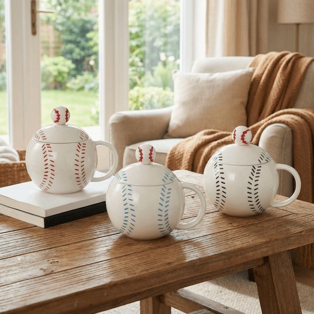 Sports Theme Tea Cup 420ml Ceramic Mug Water Cup Baseball Cup  Gift for Baseball Lover