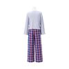 Francfranc Check Pattern Ribbed Cute Loungewear, Blue, Casual, Material,