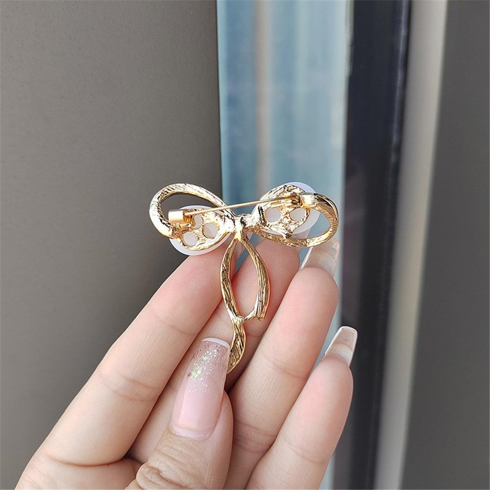 Fashion Bow Brooch For Women Luxury Pearl Brooch For Girls Clothes Accessories Fine Jewelry Party Gifts