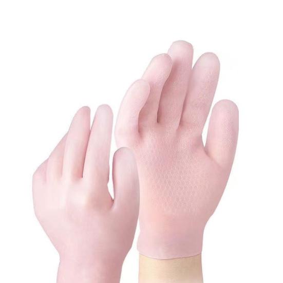 2 пары увлажняющих перчаток, водонепроницаемые, многоразовые, герметичные, эластичные, восстанавливающие, смягчающие сухие потрескавшиеся руки, женские, лосьон-гель, спа-перчатки