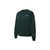 Wellness Club Crew Embroidered Logo Fleece-Lined Sweatshirt Women Tops Dark-Green 534398-80