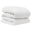 White Microfiber Bed Set with Pillow 2 pcs