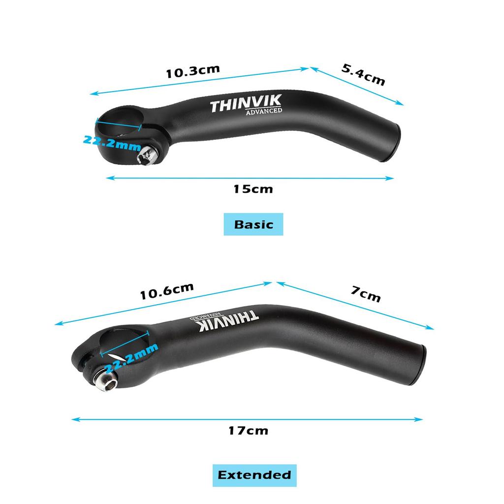 Thinvik Bicycle Bar End Bar Auxiliary Handlebar for MTB Mountain