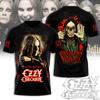3D-печатная футболка Hot Rock Ozzy Band для мужчин и женщин, Спортивная футболка с круглым вырезом и коротким рукавом в стиле хип-хоп, Мужская одежда