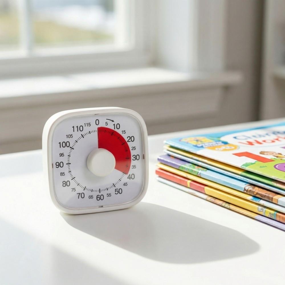 120 Minutes Countdown Alarm Clock Self-Discipline Kitchen Timer Visual Timer Time Management Tool